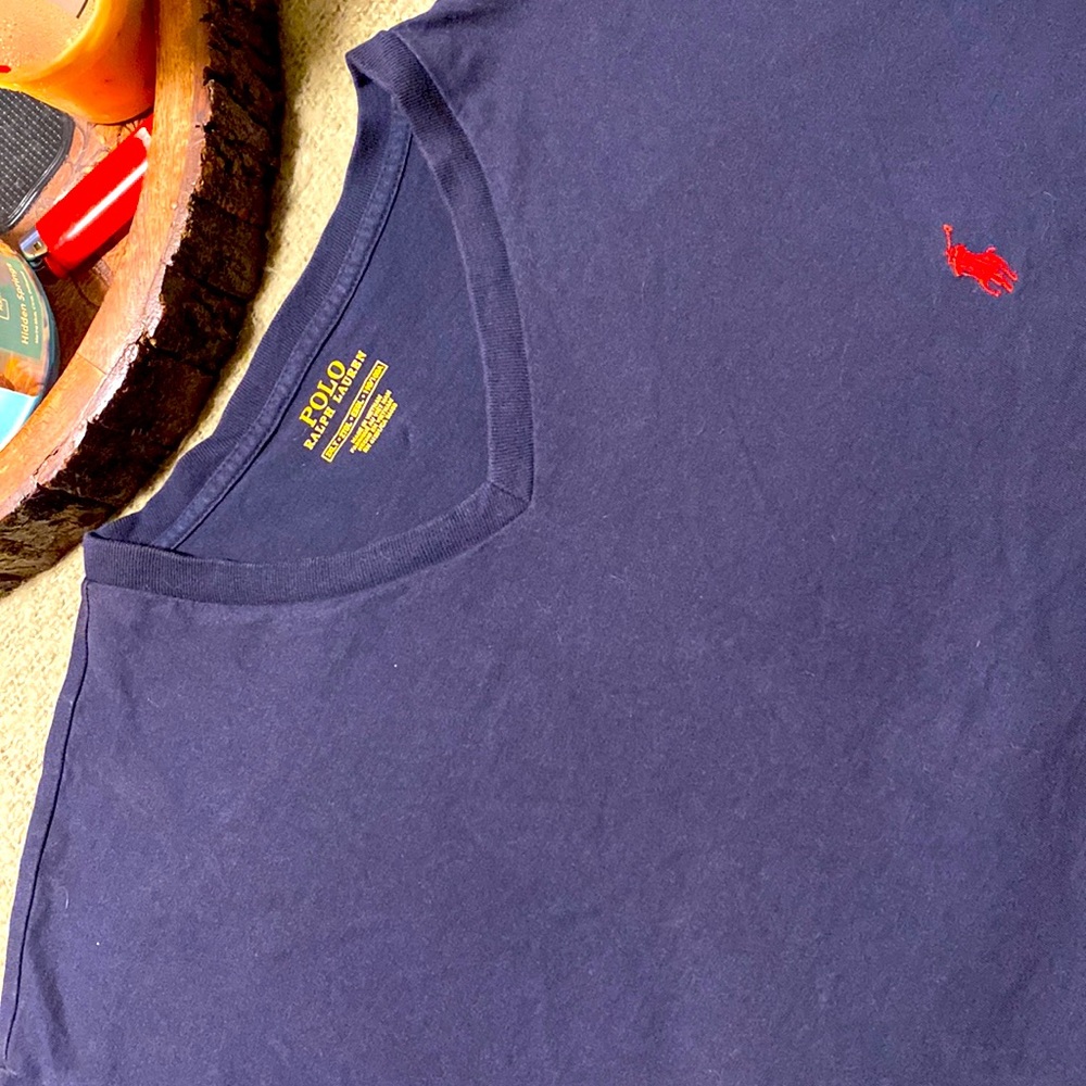 Navy blue polo Ralph Lauren men shirt 2XLT